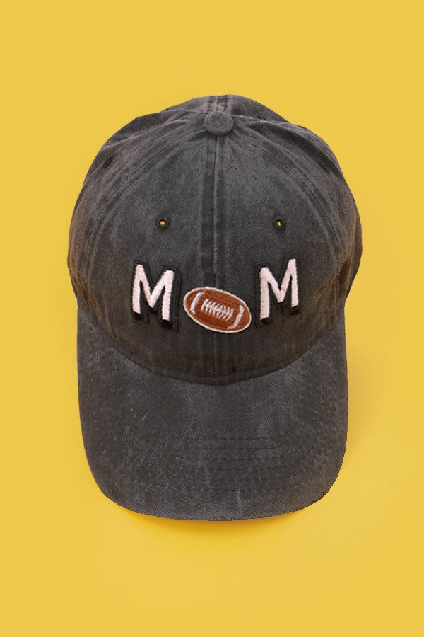 GAME DAY MOM FOOTBALL WASHED BASEBALL CAP - Image 2