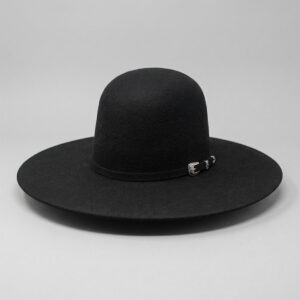 Cuernos Chuecos 6X Black Open Crown Cowboy Felt Hat