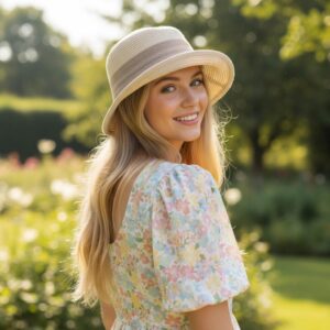 Women Cloche Hat Short Brim Bucket Hat Summer Ladies Sun Hats Feminine 1920s Hats for Women, Gift For Her